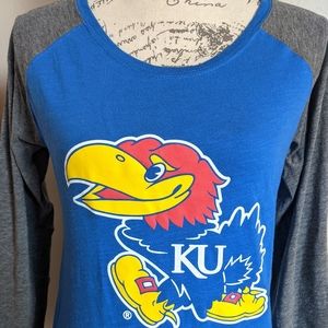 KU Jayhawks Long Sleeve Tee Medium